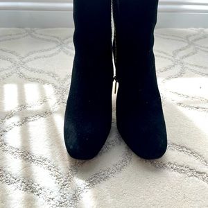 Karl Lagerfeld Paris Charliz suede booties